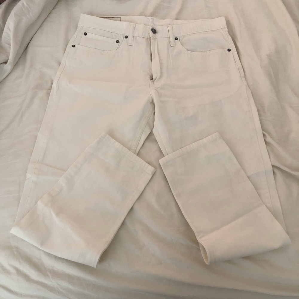 MEN'S LEVI'S 512 PANTS WHITE SIZE 34x30 WORN ONCE!